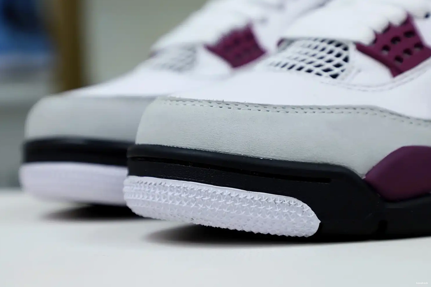 X AIR JORDAN PARIS JORDAN SAINT-GERMAIN Kimikick AIR RETRO 4 'BORDEAUX' 0611